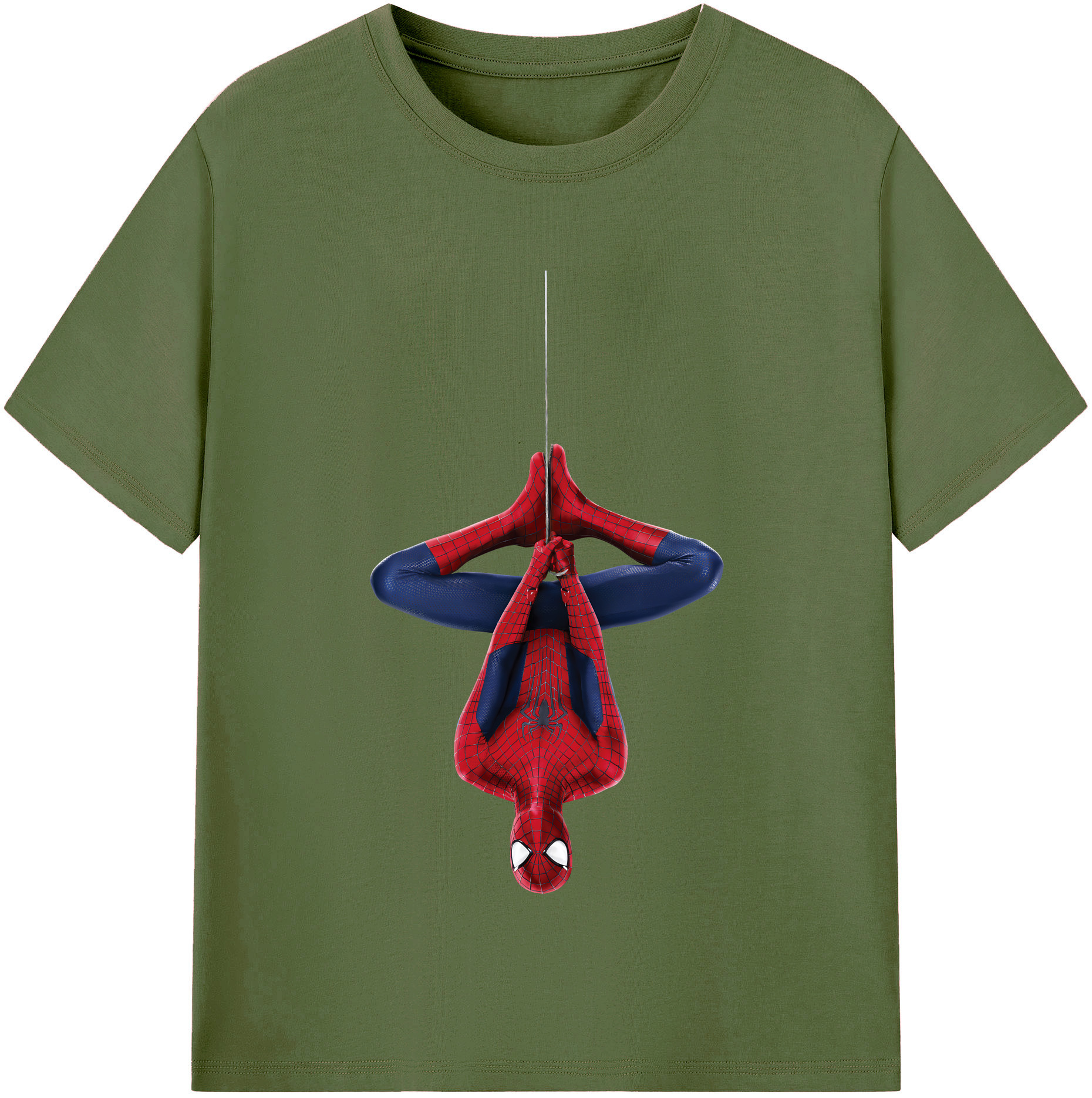 （画像用） Spider Man スパイダーマン 綿100％半袖Tシャツ（フロントプリント）